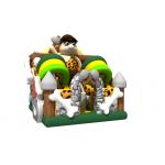 Inflatable Stone Arch Jumping Bouncy Castle Bed Primitive Man And Dinosaur Theme Bounce House Slide Combo for sale