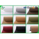 Colorful Washable Kraft Paper Fabric , 150CM Reinforced Kraft Paper For Present Box for sale