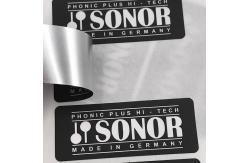 China Dumb Black CMYK PET Label Printing Custom Self Adhesive supplier