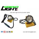Cable Flashing light 25000lux 240lum 10.4Ah Corded Miners Cap Lamp GLC12-A for sale