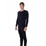 Winter Wear Black Outdoor Work Thermal Underwear Set with Heating Technology