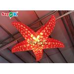 Events Party Decorating Hanging 2m Red LED Inflatable Sea Star