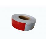 0.05*45.72m Dot C2 Reflective Tape  ,  Red Trailer Reflector Stickers Pressure Sensitive Adhesive for sale