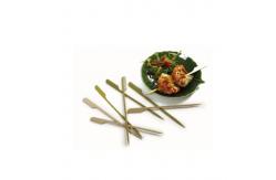 China Biodegradable Paddle Bamboo Roasting Sticks Flat Wooden Skewers 4 Inch supplier