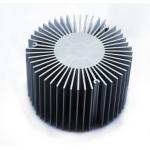 Led Aluminium Heatsink Extrusions , Silvery / Black Anodized Extruded Aluminium Profiles for sale
