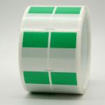 25.4mm*35mm，1mil green water Resistant polyester cable label for cable for sale