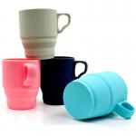Food Grade 180ml 300ml Collapsible Silicone Mug Travel Cup for sale