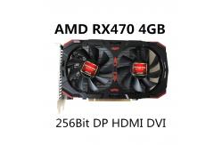 China AMD Radeon RX 470 4GB 128bit Multi Display Video Card 6pin 1216MHz supplier