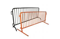 China Blue Portable Crowd Control Barriers Fence With Flat Feet supplier