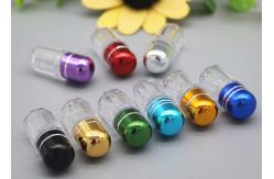China Gold 2g Plastic Capsule Packaging Bottles With Metal Crown Cap supplier