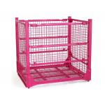 ISO RAL Galvanised 110kg 4 Layers Stackable Steel Wire Cages for sale