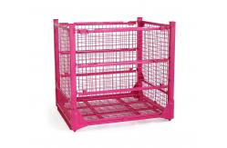 China ISO RAL Galvanised 110kg 4 Layers Stackable Steel Wire Cages supplier
