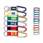 Customizable Branded Carabiner Keychains Multi-Color Metal Hooks Logo-Ready Straps for Corporate Gifts and Travel Essentials for sale