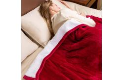 China Heat Evenly Washable Electric Heated Blanket With 5 Graphene Sheets OEM supplier