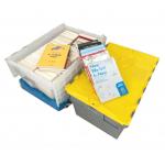 46L Recyclable Moving Boxes Stackable Crate for Warehouse Storage Needs for sale