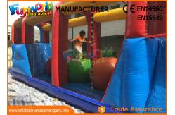 China Commercial 0.55 MM PVC Tarpaulin Inflatable Obstacle Course With Slide supplier