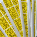 Synthetic Paper Vinyl Tamper Seal Stickers Custom Printing Die Cut Label Sticker