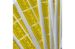 China Synthetic Paper Vinyl Tamper Seal Stickers Custom Printing Die Cut Label Sticker supplier