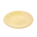 7.5inch Compostable Birchwood Disposable Wooden Plates Tableware Bulk For Snacks for sale