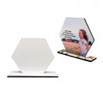 Customized Mdf Photo Frame Hexagon Shape Sublimation Mdf Photo Frame Blanks for sale