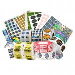 UV Security QR Code Hologram Sticker Label Permanent / Removable / Hot Melt Adhesive for sale