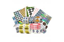 China UV Security QR Code Hologram Sticker Label Permanent / Removable / Hot Melt Adhesive supplier