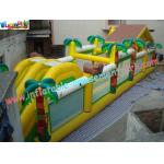 Outdoor Durable Interactive Game Inflatables Obstacle Course Tunnels Toys With Customized for sale