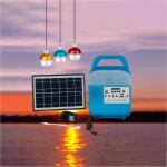 Pure White LED Bulb Solar Panel Energy System 37*31.5*55.5CM