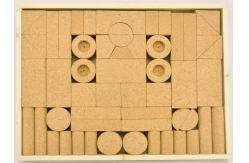 China PROP65 Custom Cork Building Blocks Toys Antibacterial Odourless supplier