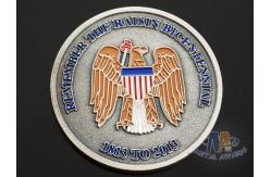 China USA Taekwondo Custom Challenge Coins Soft Enamel Both Side Design 38.1MM supplier