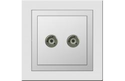 China HA6 Plastic Tv Cable Wall Socket fireproot  Premium PC front board supplier