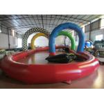 Amusement Park Inflatable Sports Games / Race Track 15.2 X 7.6 X 3.5m Enviroment - Friendly for sale