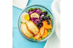 China Oven Safe 950ml Borosilicate Glass Food Container supplier