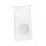 Strong Bottom Brown Paper Bread Bag Uncoated Lining With Eco Friendly Water Based Soy Ink for sale