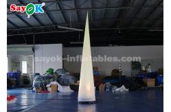China Portable  Inflatable Lighting Decoration Column Lighting Cone White Fabric supplier