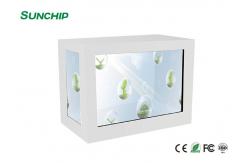 China Full Hd Transparent LCD Showcase , Network Wifi Transparent LCD Display Box supplier