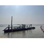 The design length of the mud dredging boat which with a red color is 20 meters for sale