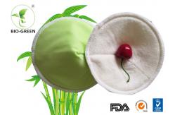 China Organic Cotton Bamboo Nursing Pads With Contoured Shape Ultra Thin And Soft supplier