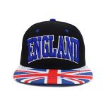 3D Embroidery Red Flat Brim Snapback Hats Custom Symbol