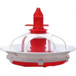 Broiler Poultry Pan Feeding System Round Feed Pans For Chickens