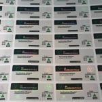 Adhesive Scratch Sticker Custom Printed Label Holographhic 10ml For Muscle Develop vial