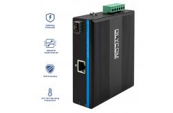 China Industrial Ethernet Media Converter Gigabit Din Rail Dual Power Input Unmanaged supplier