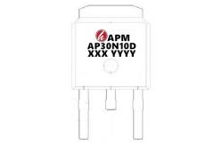 China AP30N10D High Current Transistor , 30A 100V TO-252 Field Effect Transistor supplier
