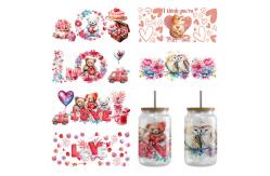 China Self Adhesive Cup Wrap Transfers Sticker UV DTF Customizable Heat Resistant supplier