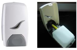 China Lockable Manual Hand Soap Dispenser Wall Mount With Refillable Cartridge supplier