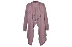 China Elegant Ladies Stylish Coats , Warm Asymmetrical Hem Coat Autumn Winter supplier