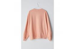 China Custom Plain Pullover Cotton Women Crew Neck Shirt Casual Sweatshirt supplier