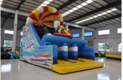 China Cute Lovely Bear Inflatable Dry Slide High Durability Fire - Retardant supplier