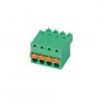 PA66 Brass Contact Pluggable Terminal Block 7 Mm for sale