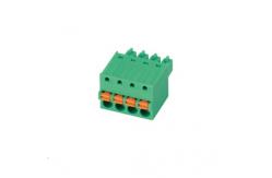 China PA66 Brass Contact Pluggable Terminal Block 7 Mm supplier